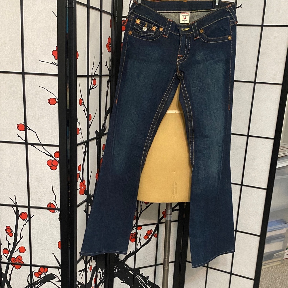 True Religion Dark Blue Flare Jeans